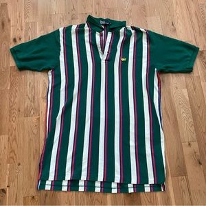Vintage 90’s Polo Ralph Lauren Augusta Golf Shop Masters Striped Polo Shirt
